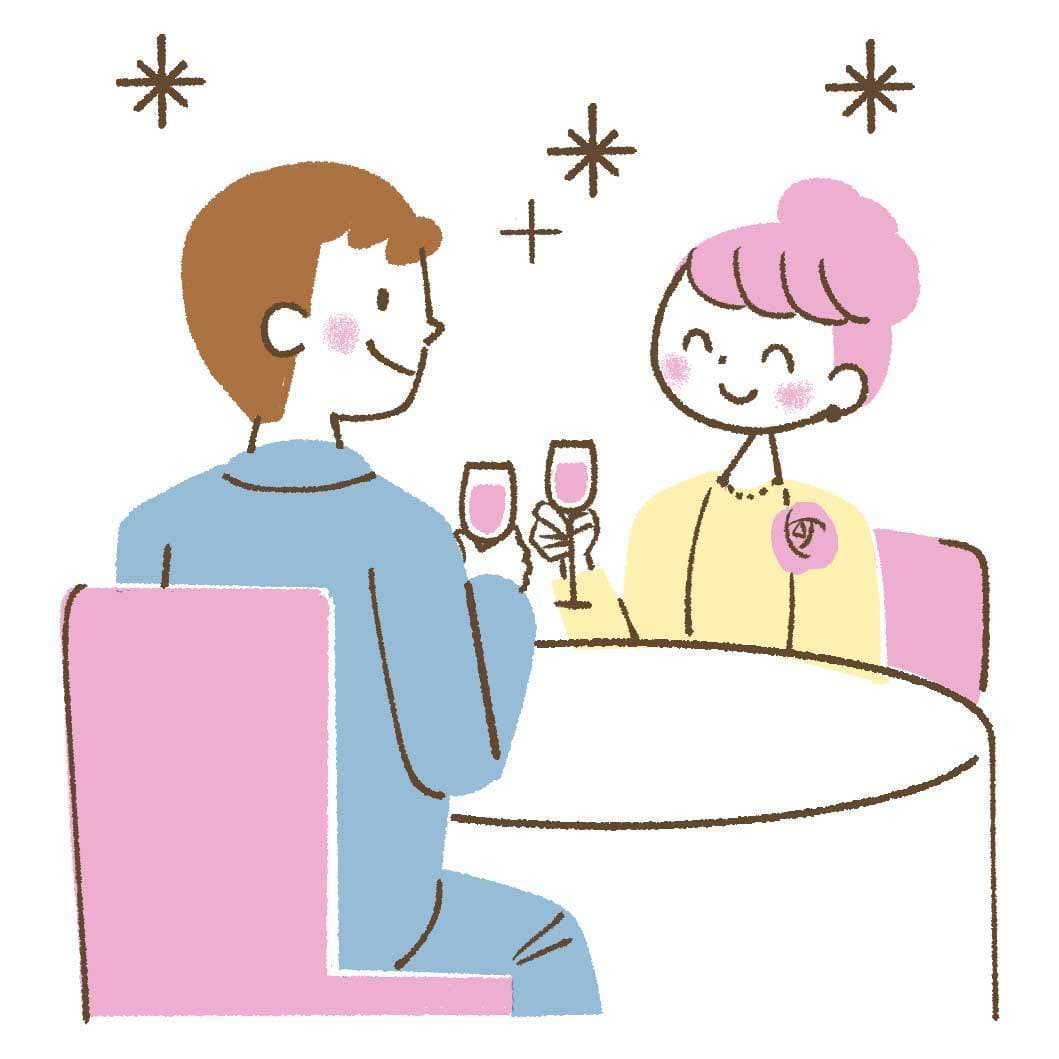 夫婦の時間イラスト